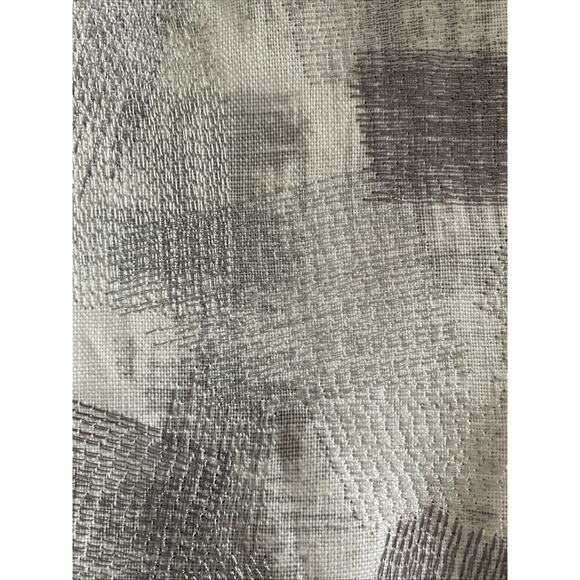 2 Candace Olsen Embroidered Metallic Silver Gold by Kravet Fabric Samples 25x25 - Picture 8 of 9